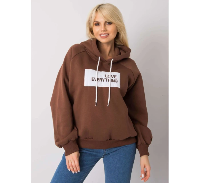 Mikina EM BL 651/2.41X tmavě hnědá