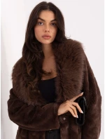 Płaszcz PL brązowy model 21749921 - FPrice Płaszcz PL brązowy model 21749921 - FPrice