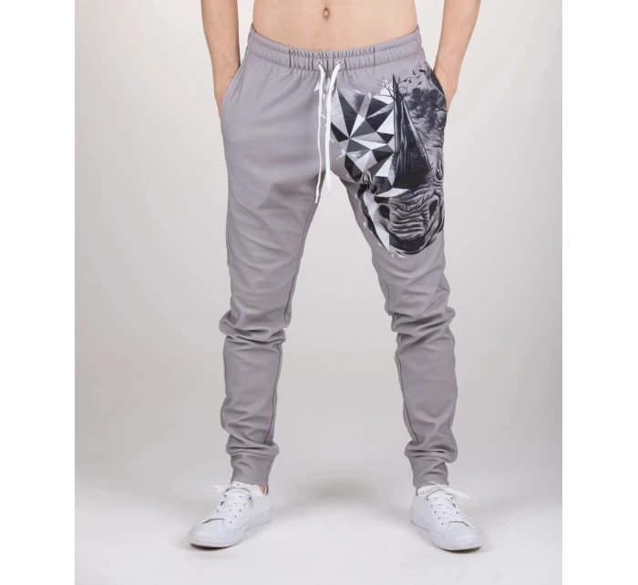 Unisex tepláky 2121560 / AFD394 Šedá s potiskem - Aloha From Deer