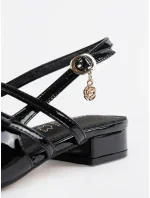 Praktické  lodičky černé dámské Obcas