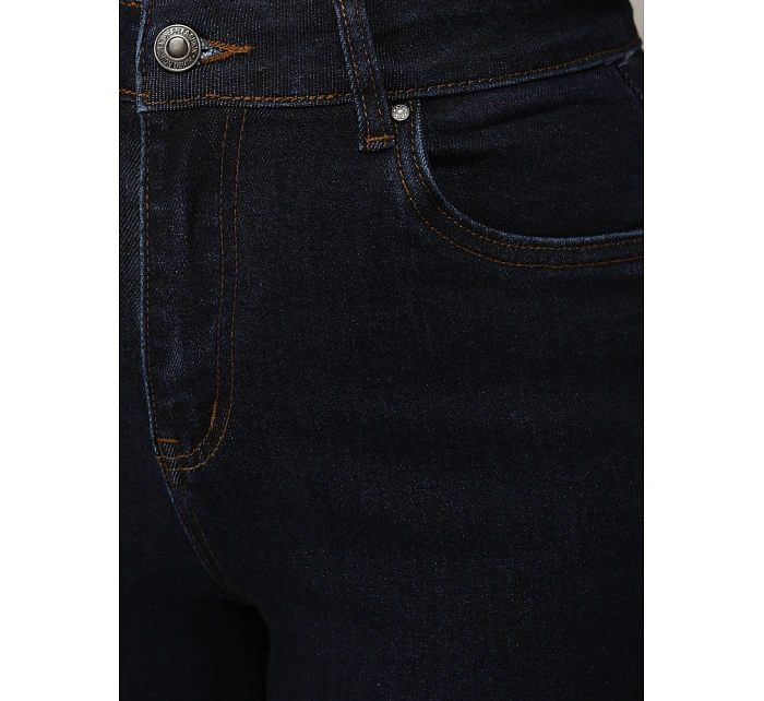 Jeansy damskie wide leg z wysokim stanem granatowe model 22101989 - FashionStreet Jeansy damskie wide leg z wysokim stanem granatowe model 22101989 - FashionStreet