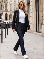 Jeansy damskie z efektem push up granatowe model 22319377 - FashionStreet Jeansy damskie z efektem push up granatowe model 22319377 - FashionStreet