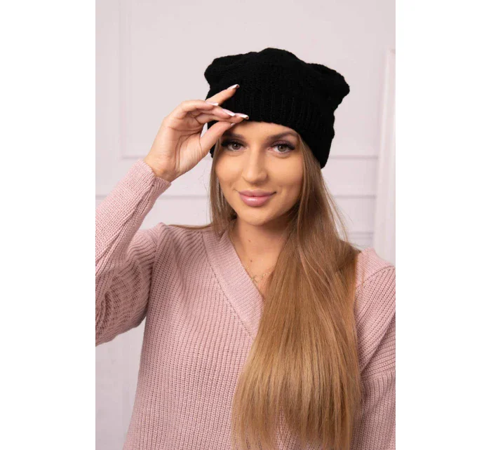 Dámská čepice Nastia K373 černá Dámská čepice Nastia K373 černá