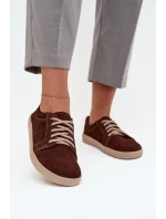 Trampki typu barefoot z přírodního semiše Zazoo 314 čokoládové Trampki typu barefoot z přírodního semiše Zazoo 314 čokoládové
