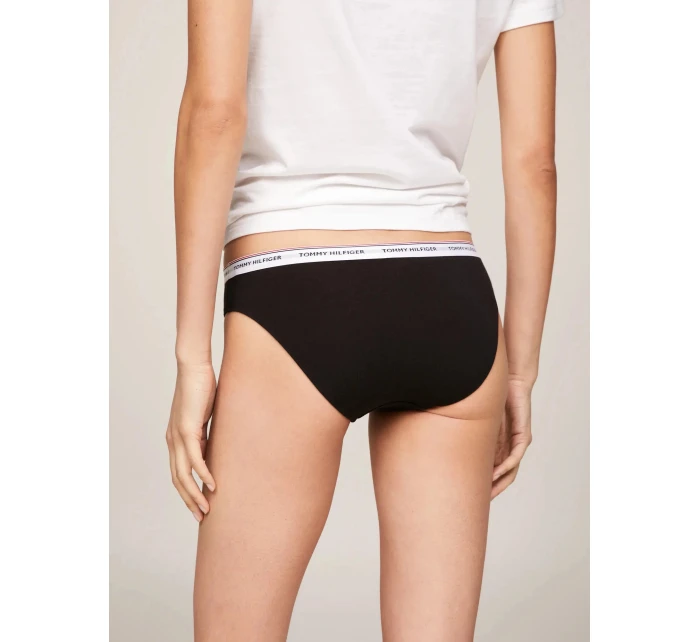 Dámské kalhotky 3PACK UW0UW04895 0R3 vínová/béžová/černá - Tommy Hilfiger