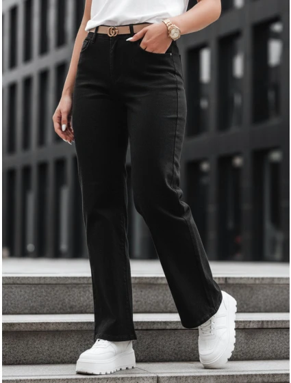 Dámské široké džíny DELUSSIA black FashionStreet UY2669