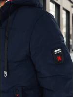 Pánská zimní bunda s kapucí tmavě modrá FashionStreet TX5086z