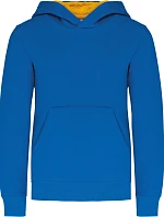 Kariban K 453 Dětská kontrastní mikina s kapucí 20.K453 light royal blue/yellow