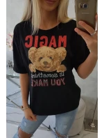 Kouzelná halenka s potiskem černá