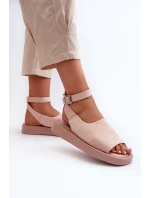 Pohodlné Dámské Sandály Na Platformě Růžové Rubie Pohodlné Dámské Sandály Na Platformě Růžové Rubie