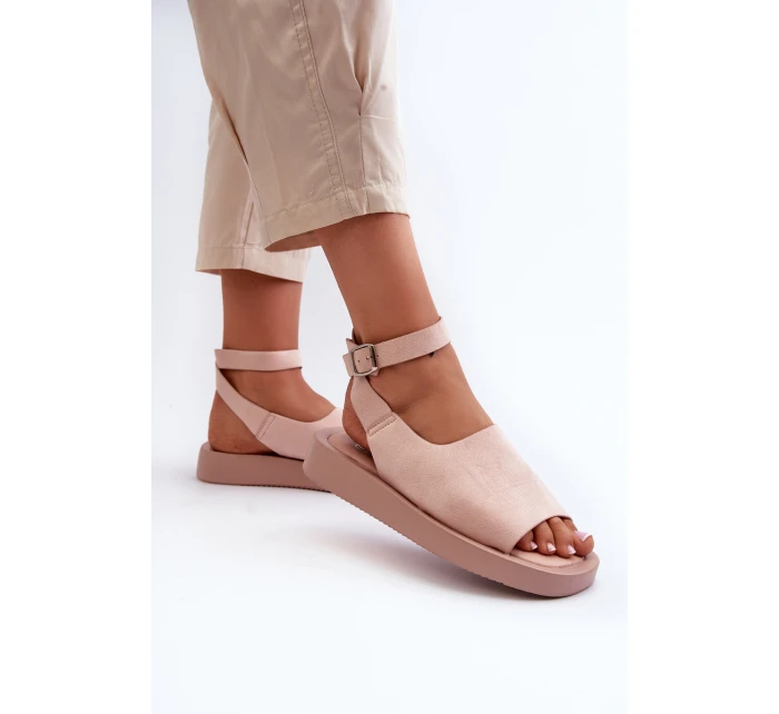 Pohodlné Dámské Sandály Na Platformě Růžové Rubie Pohodlné Dámské Sandály Na Platformě Růžové Rubie