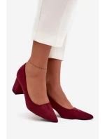 Dámské lodičky s na sloupku bordové model 21711452 - Boto Dámské lodičky s na sloupku bordové model 21711452 - Boto