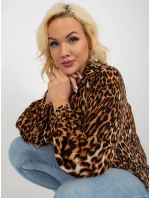 Košile LK KS 509188.38P světle hnědá