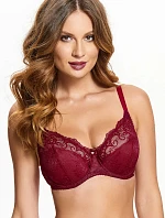 Dámská podprsenka Leila 0091 Bordó - Kostar