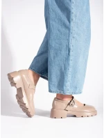 Originální dámské mokasíny hnědé platforma Originální dámské mokasíny hnědé platforma