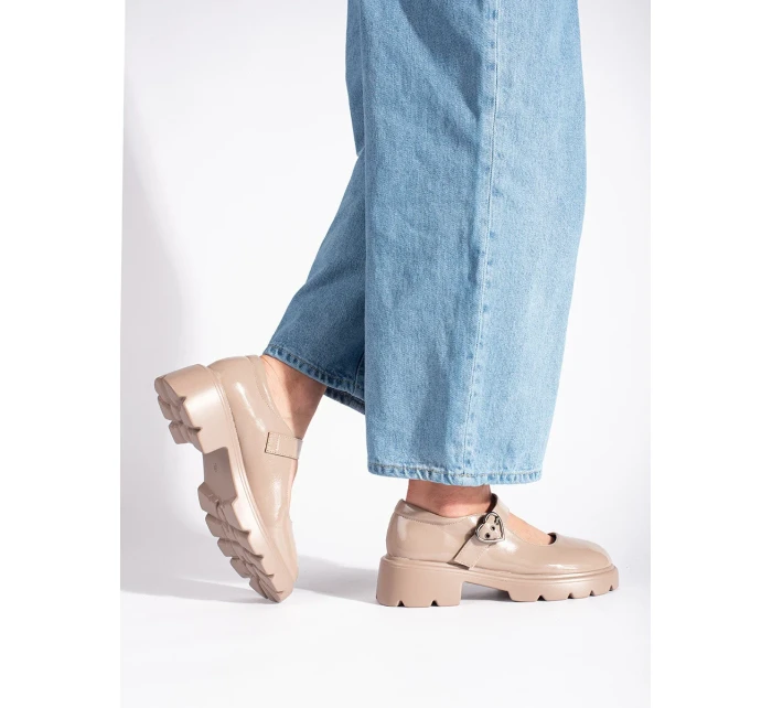 Originální dámské mokasíny hnědé platforma Originální dámské mokasíny hnědé platforma