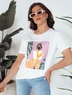 Dámské tričko MEMORY bílé Dstreet RY2627