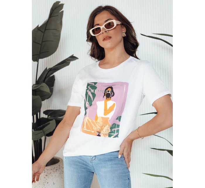 Dámské tričko MEMORY bílé Dstreet RY2627