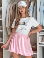 Dámská mini sukně PUFFELLA růžová FashionStreet CY0504