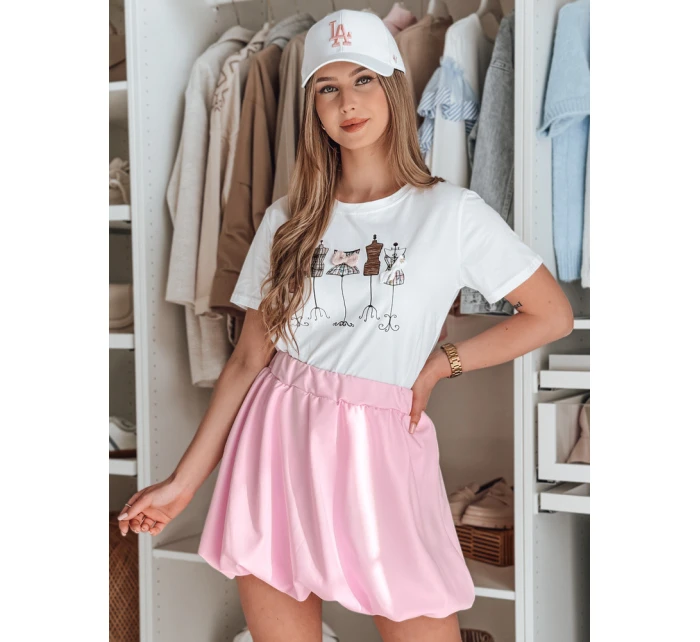 Dámská mini sukně PUFFELLA růžová FashionStreet CY0504