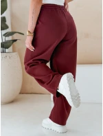 Dámské tepláky se širokými nohavicemi DRESMOOD PREMIUM bordó FashionStreet UY2688 Dámské tepláky se širokými nohavicemi DRESMOOD PREMIUM bordó FashionStreet UY2688