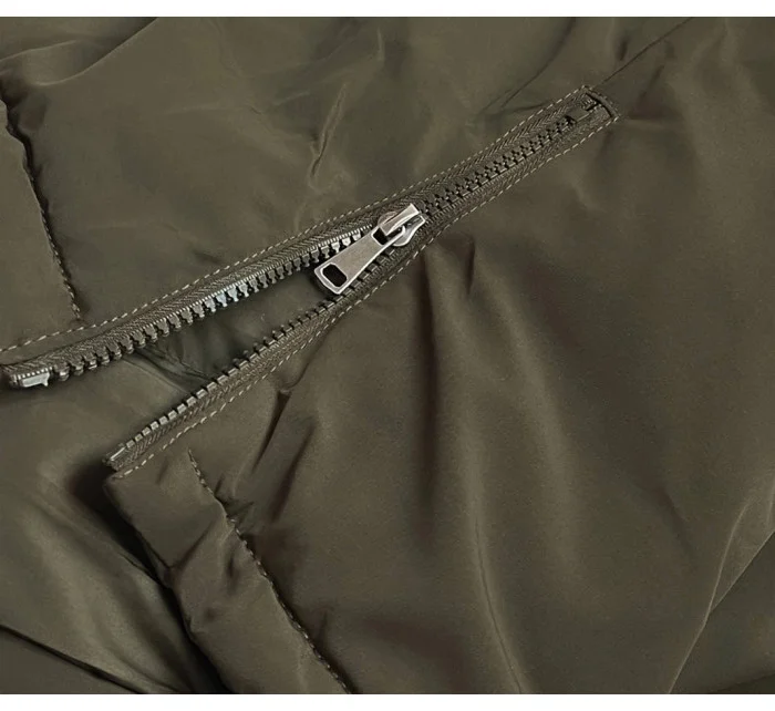 DAMSKA PARKA ZIMOWA KHAKI model 21245149 - CANADA Mountain