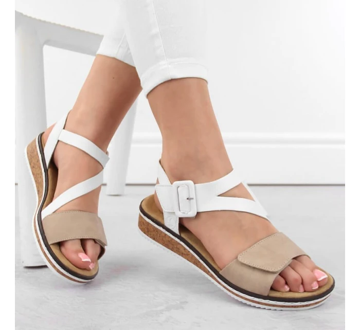 Pohodlné kombinované sandály Rieker W RKR678