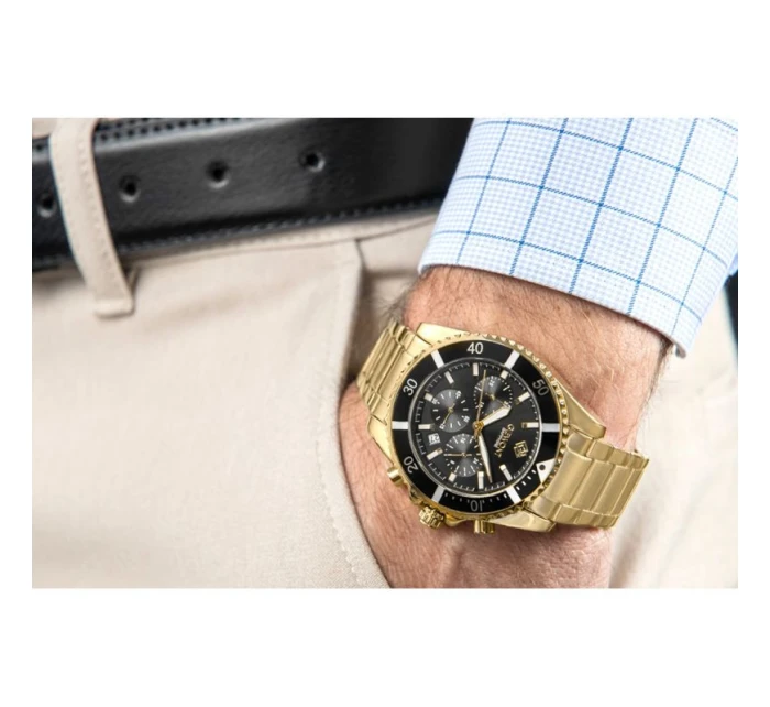 Pánské hodinky Giewont Chronograph Sapphire Gold Black GW3970-B7 Pánské hodinky Giewont Chronograph Sapphire Gold Black GW3970-B7