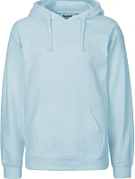 Neutral O 63101 Pánská mikina s kapucí z bio bavlny 77.6311 light blue