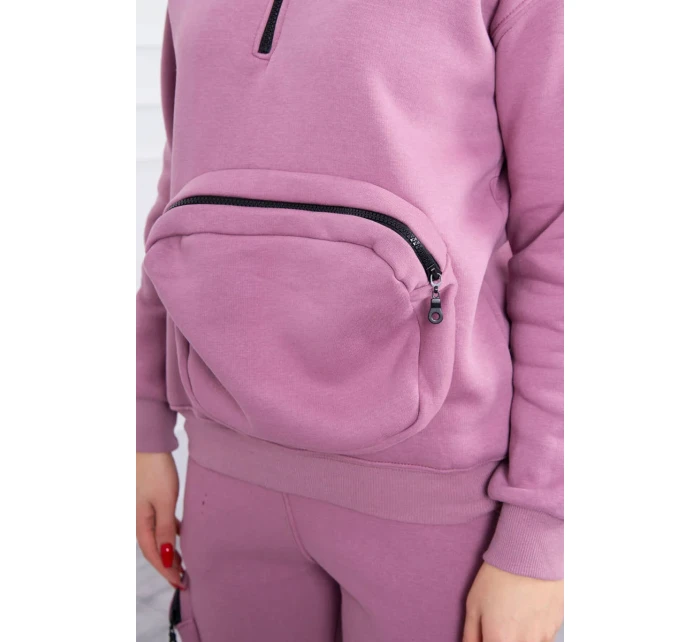 Izolační sada s ozdobnou kapsou tmavě růžová