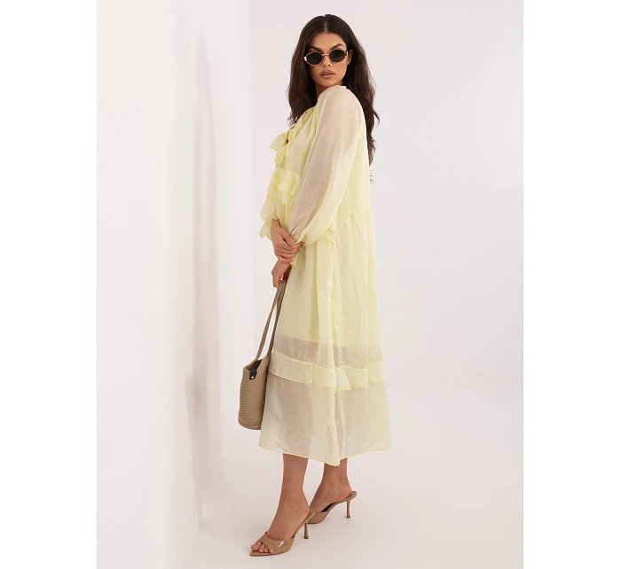 Sukienka IT SK model 22048664 jasny żółty - FPrice