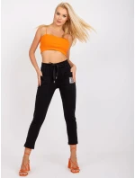 Spodnie dresowe RV DR model 21175288 czarny - FPrice Spodnie dresowe RV DR model 21175288 czarny - FPrice