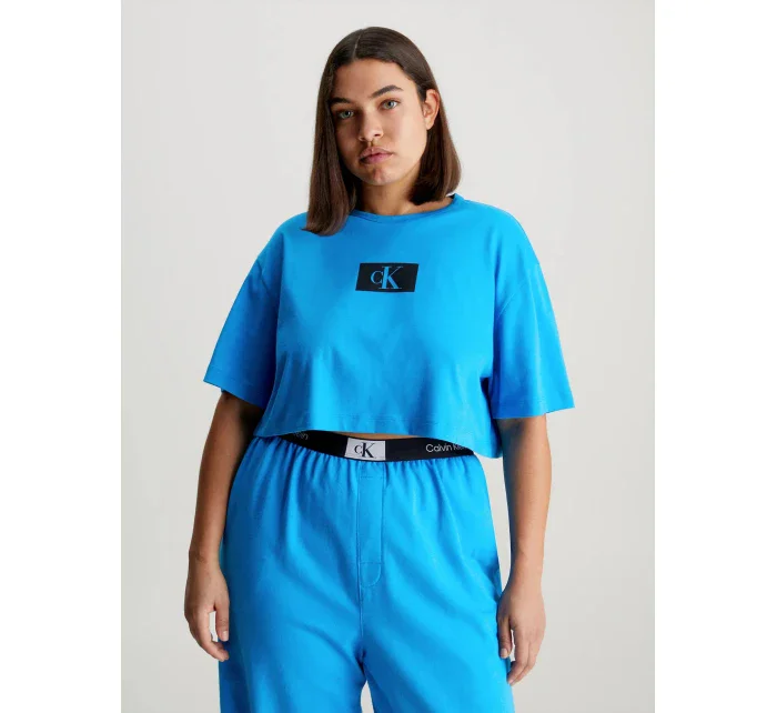 Dámský top QS6946E CC4 modré - Calvin Klein