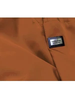 Tenká dámská bunda v karamelové barvě s ozdobnou lemovkou model 21371209 - S'WEST