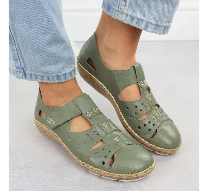 damskie na  zielone model 22033791 - Rieker