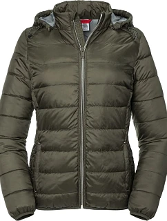 Russell Athletic 440F Dámská Nano bunda s kapucí 10.440F dark olive