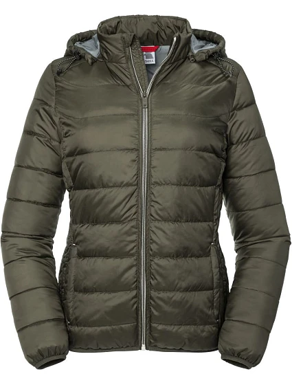 Russell Athletic 440F Dámská Nano bunda s kapucí 10.440F dark olive Russell Athletic 440F Dámská Nano bunda s kapucí 10.440F dark olive
