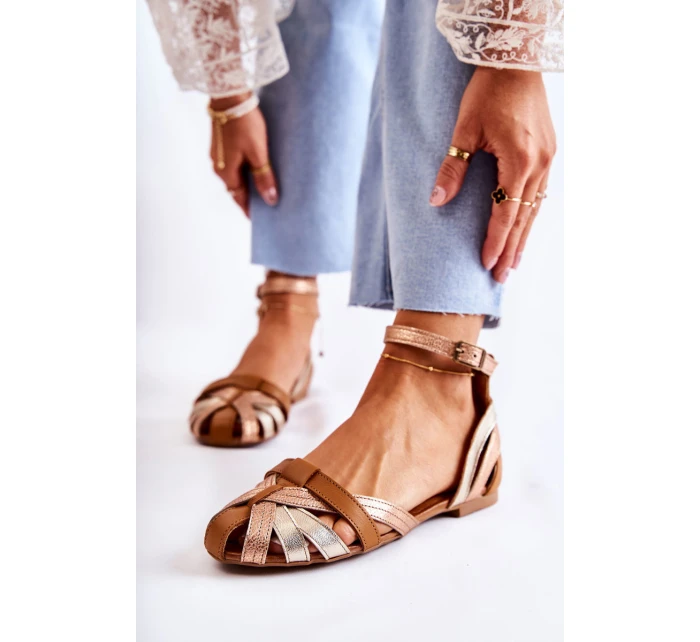 Kožené dámské sandály model 21587007 - Maciejka