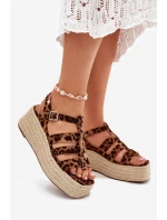 Dámské sandály s pásky a pletením model 21698921 - Boto