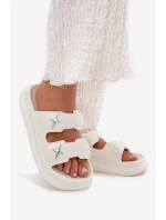 Dámské Pěnové Pantofle Na Platformě Ecru model 21700337 - Boto Dámské Pěnové Pantofle Na Platformě Ecru model 21700337 - Boto