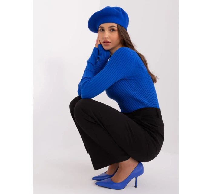 Czapka AT CZ model 18917691 kobaltowy - FPrice Czapka AT CZ model 18917691 kobaltowy - FPrice