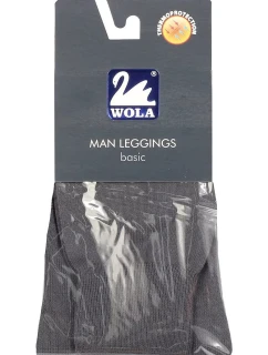 Pánské hladké bavlněné podvlékací kalhoty Man Leggings basic w58.003 - Wola