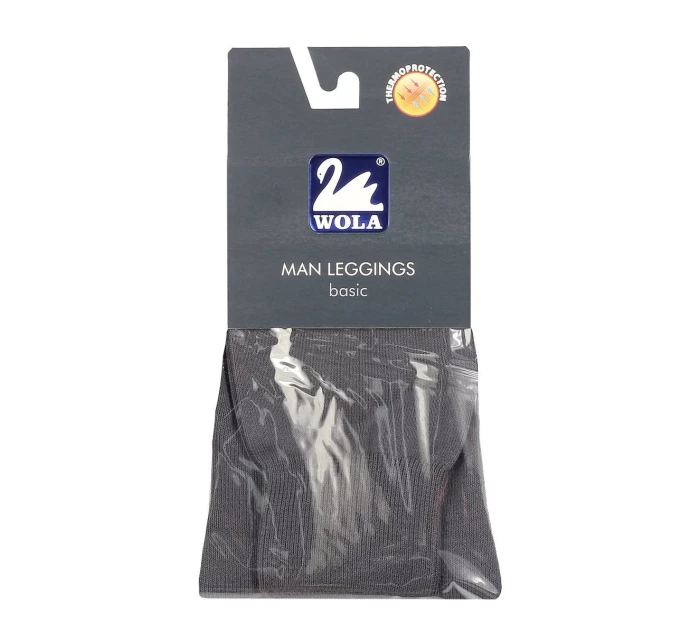 Pánské hladké bavlněné podvlékací kalhoty Man Leggings basic w58.003 - Wola