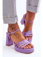 Sandály na podpatku model 179119 Step in style Sandály na podpatku model 179119 Step in style