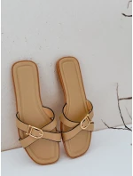 Dámské žabky khaki model 21990188 - Dstreet