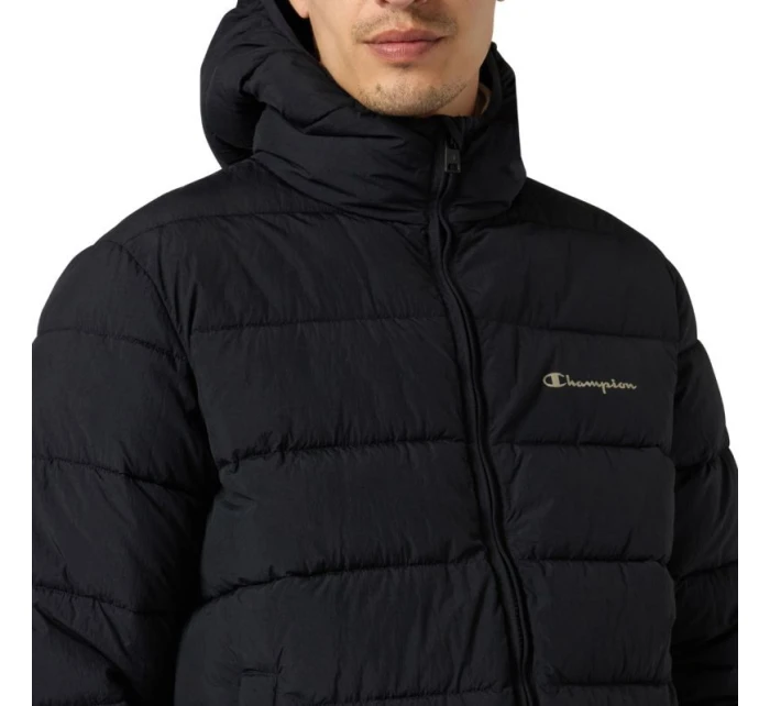 Pánská bunda s kapucí černá model 21813684 KK001 pánské - CHAMPION Pánská bunda s kapucí černá model 21813684 KK001 pánské - CHAMPION