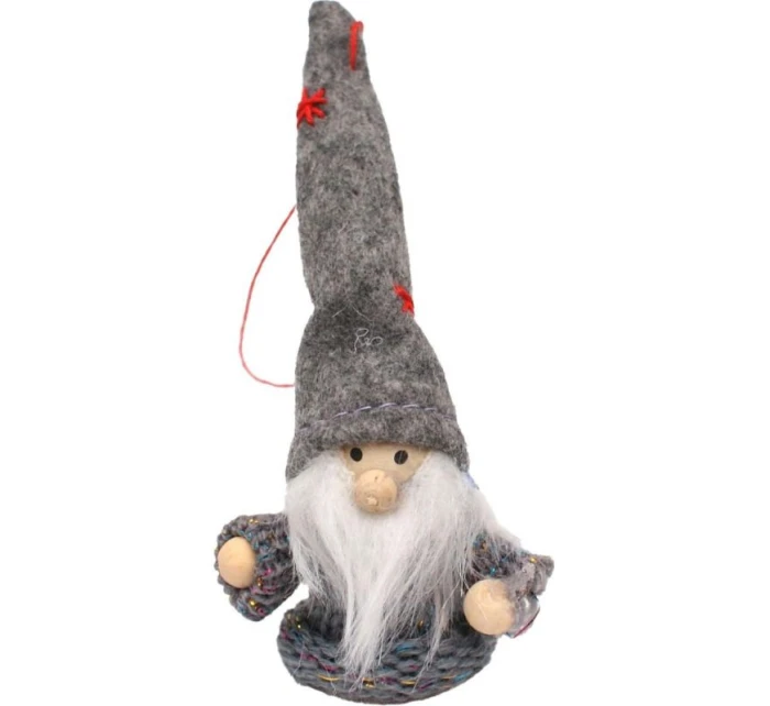 PŘÍVĚSEK S CETKOU SKŘÍTEK ŠEDÝ 11CM PŘÍVĚSEK S CETKOU SKŘÍTEK ŠEDÝ 11CM