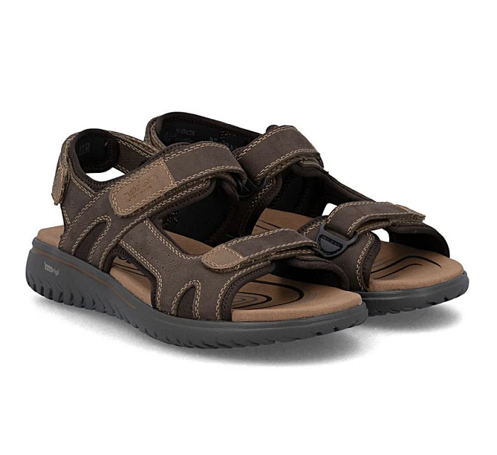 Skórzane męskie na brązowe model 22087208 - Rieker Skórzane męskie na brązowe model 22087208 - Rieker