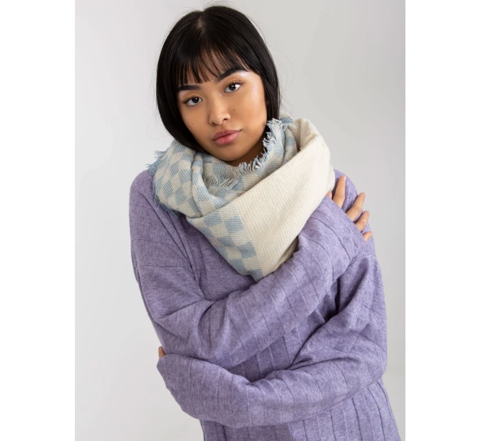 Tunelová šála AT KM 9501.10 bílýá a modrá Tunelová šála AT KM 9501.10 bílýá a modrá