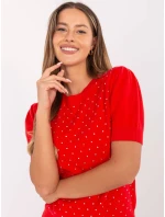 Sweter PM SW PM model 21314397 czerwony - FPrice Sweter PM SW PM model 21314397 czerwony - FPrice